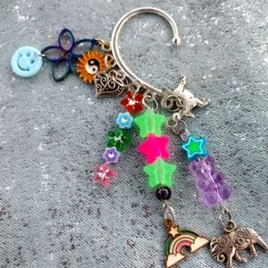 Artisan Kandi cuff earring beaded dangle